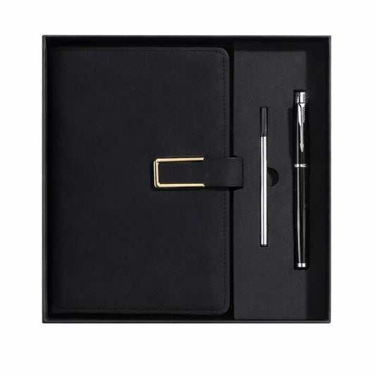 Notitieboek zwart met bijpassende pen