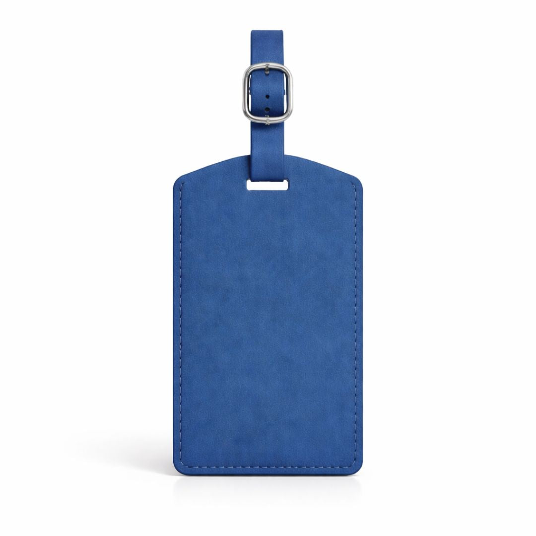 Kofferlabel in blauw