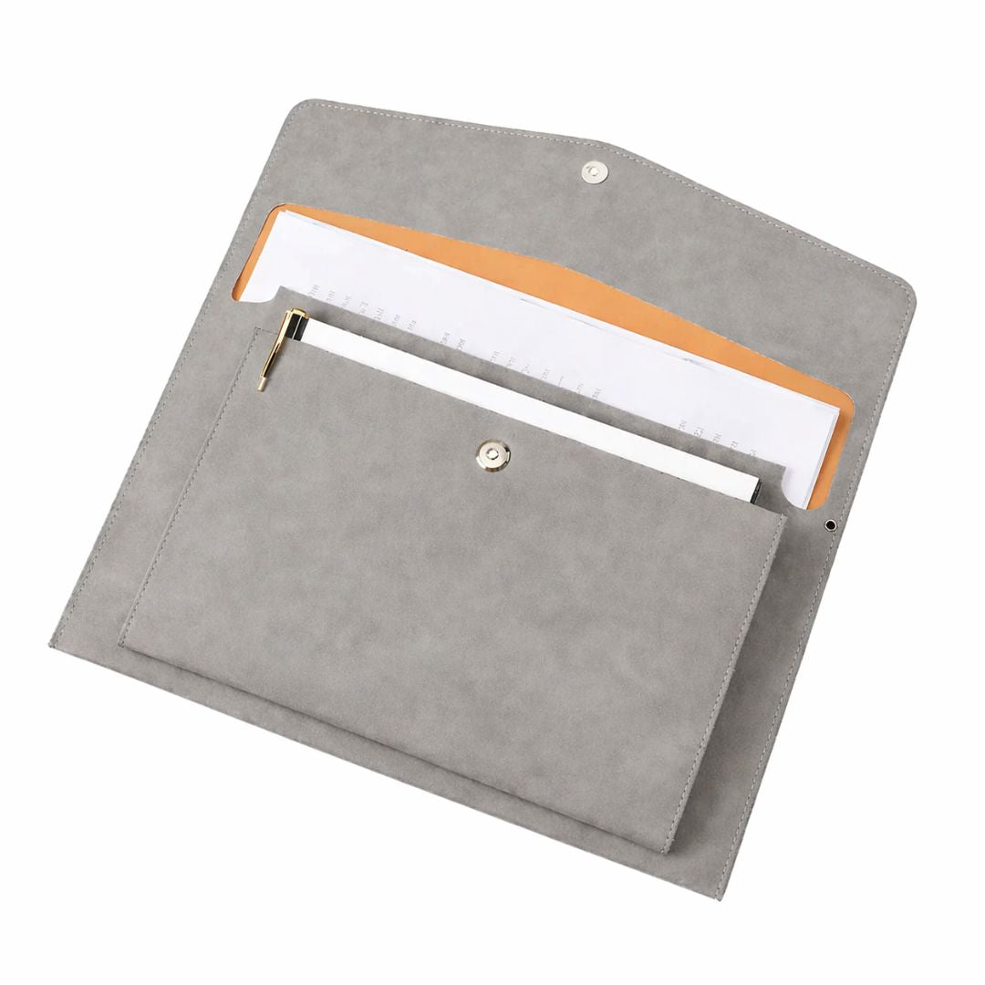 Laptophoes open, binnenkant zichtbaar