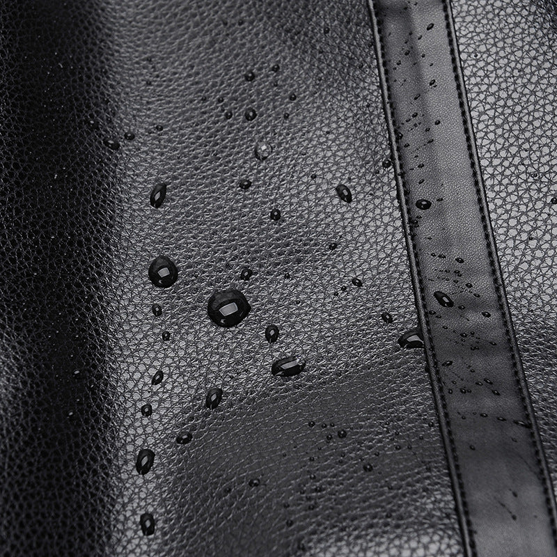 Close-up waterbestendig leer, reistas