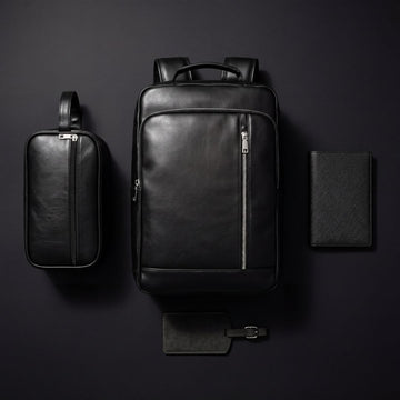 The Travel Set: laptop rugzak, toilettas en paspoorthoes samen
